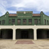 A photograph of the facade of Rickwood Field Stadium