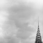 Charlie Bidwell's skyscraper building pointed spire at top.