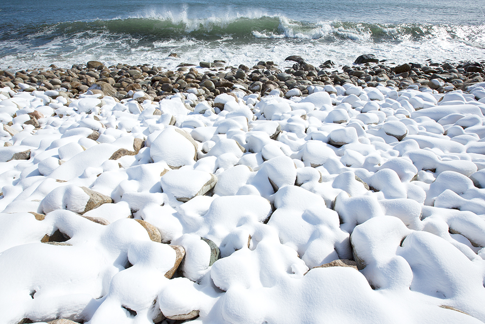 beach of snow