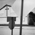 Church and signs