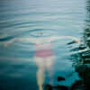 Woman under water