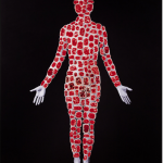 Body with red splotches on it