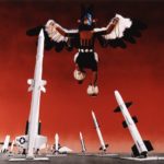 Image © Patrick Nagatani. One of Mr. Nagatani’s dreamlike collages, “Kwahu/Hopi Eagle Kachina, White Sands Missile Range, New Mexico,” 1989 and 1993.