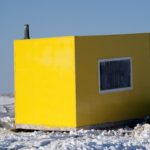 Ice fishing hut