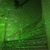 green lights on stairs