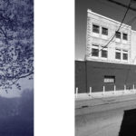 Cyanotype landscape and urban landscape