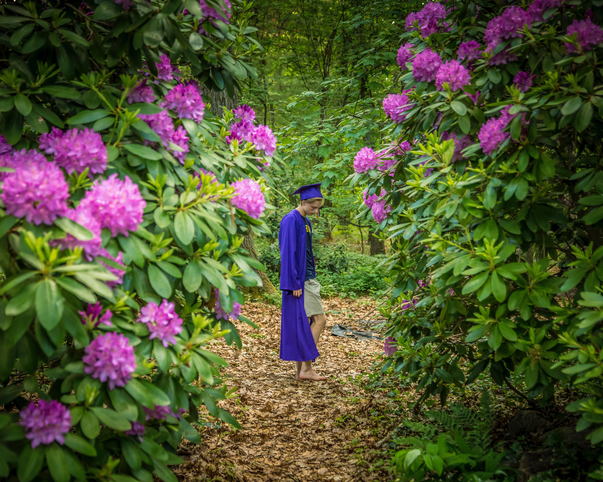 Graduate in garden