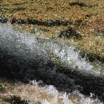moving water on rocks