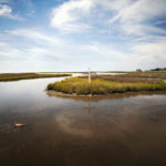 water and island with cross