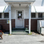 door of closed building