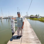 man on dock