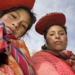 Two Andean Women by Harvey Stein
