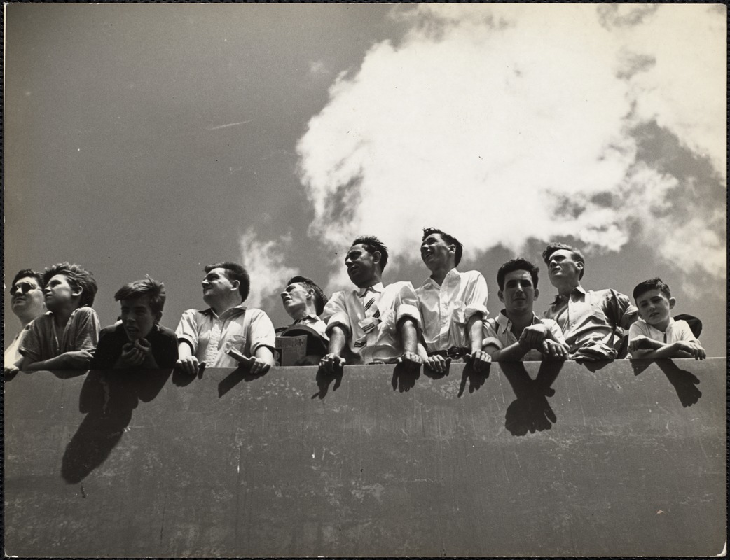 AG Archive- baseball fans at Fenway