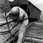 man working on the railroad
