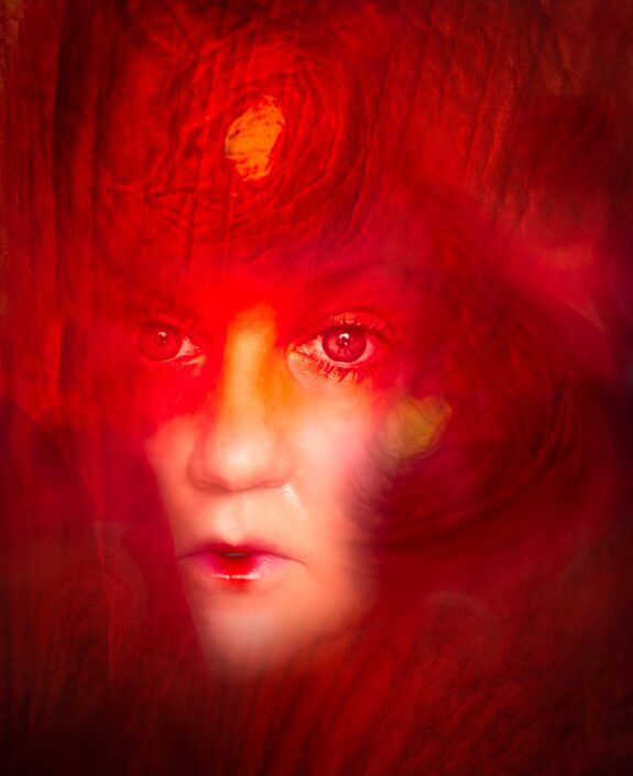 red portrait