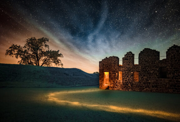 fort at night