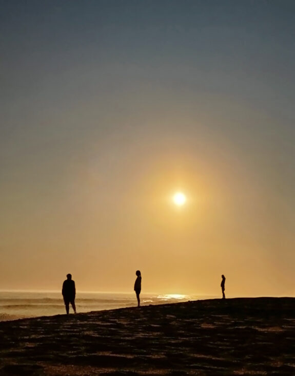 sunset on beach