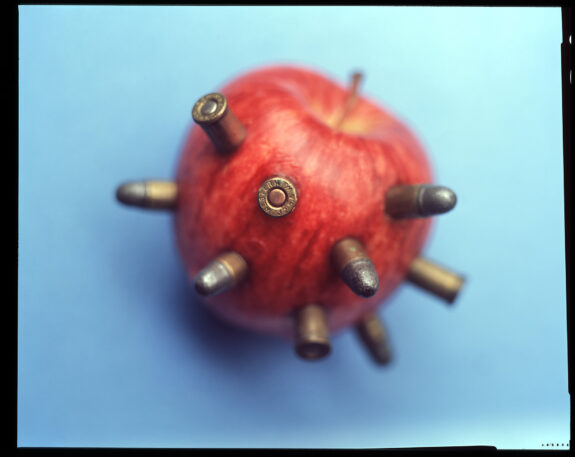 bullets in an apple